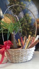 Gift set of Orient incenses& Palm tree in basket