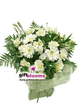 Bouquet of flowers Snow-white fantasy