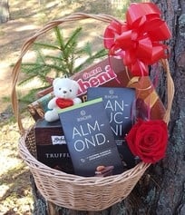 Soft toy teddy bear with sweet chocolate set
