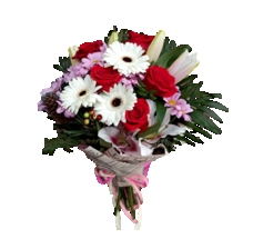 Multicolored bouquet "Delight"
