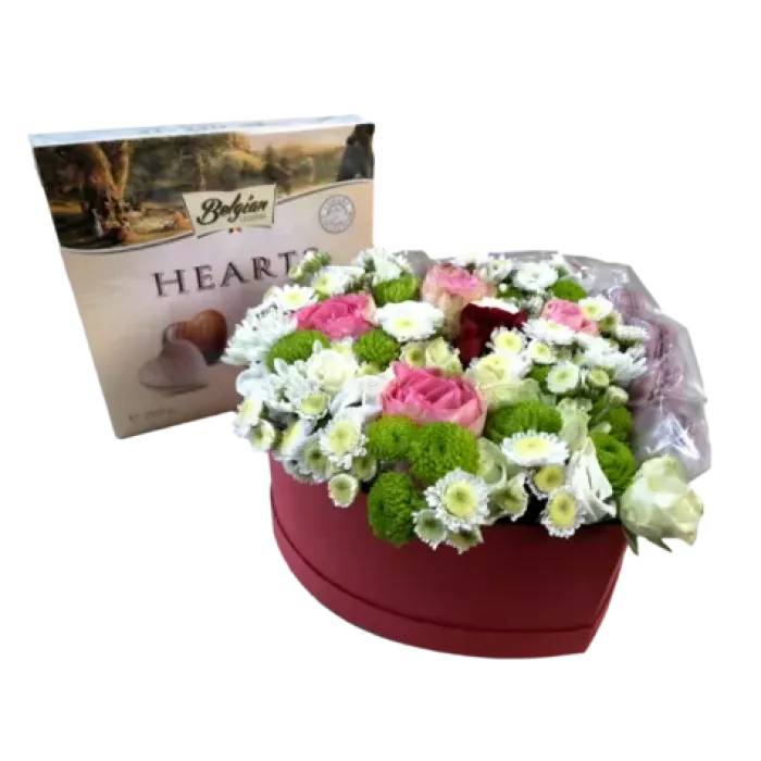 Gift set "Flowers and Sweets"