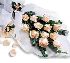 Sumptuous hand tied roses