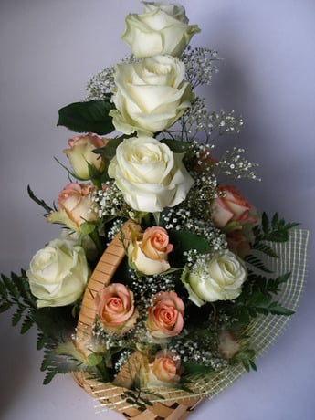 Basket from roses