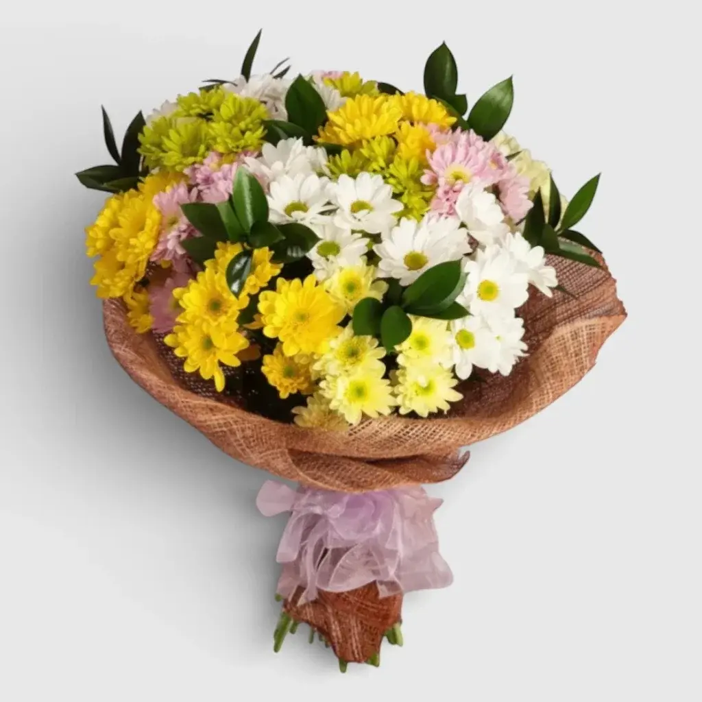 Bouquet of Multi-Colored Chrysanthemums " Energy of Love"