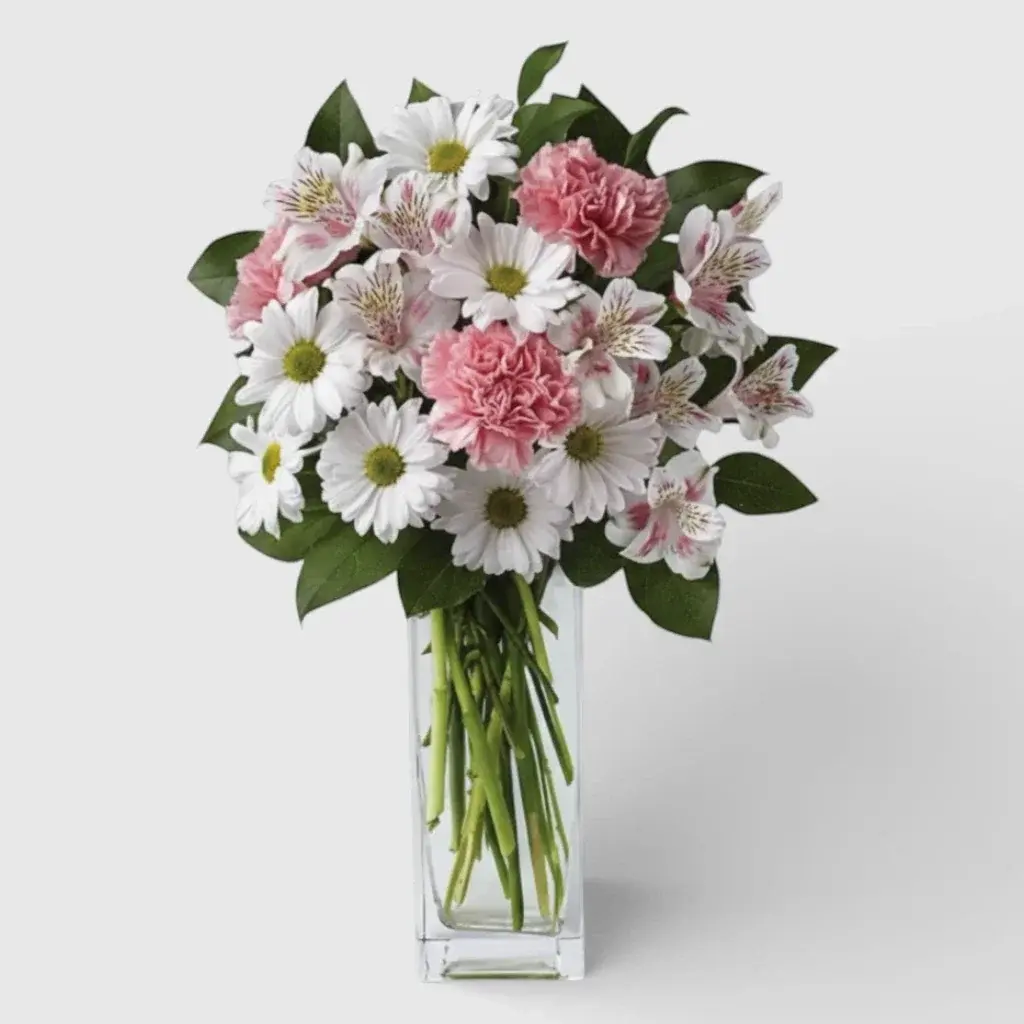 Bouquet of Alstromeria, Carnations & Chrysanthemums