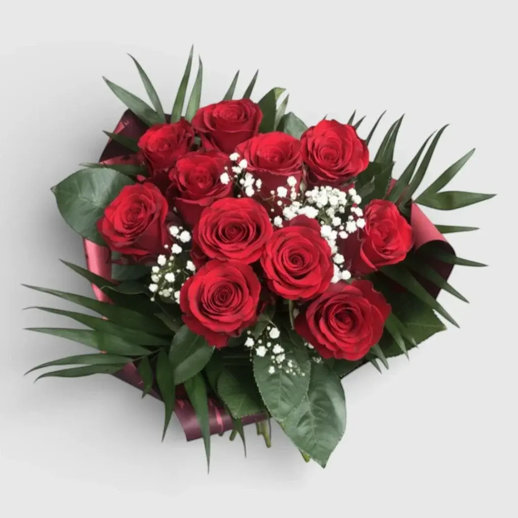 Bouquet of 11 red roses