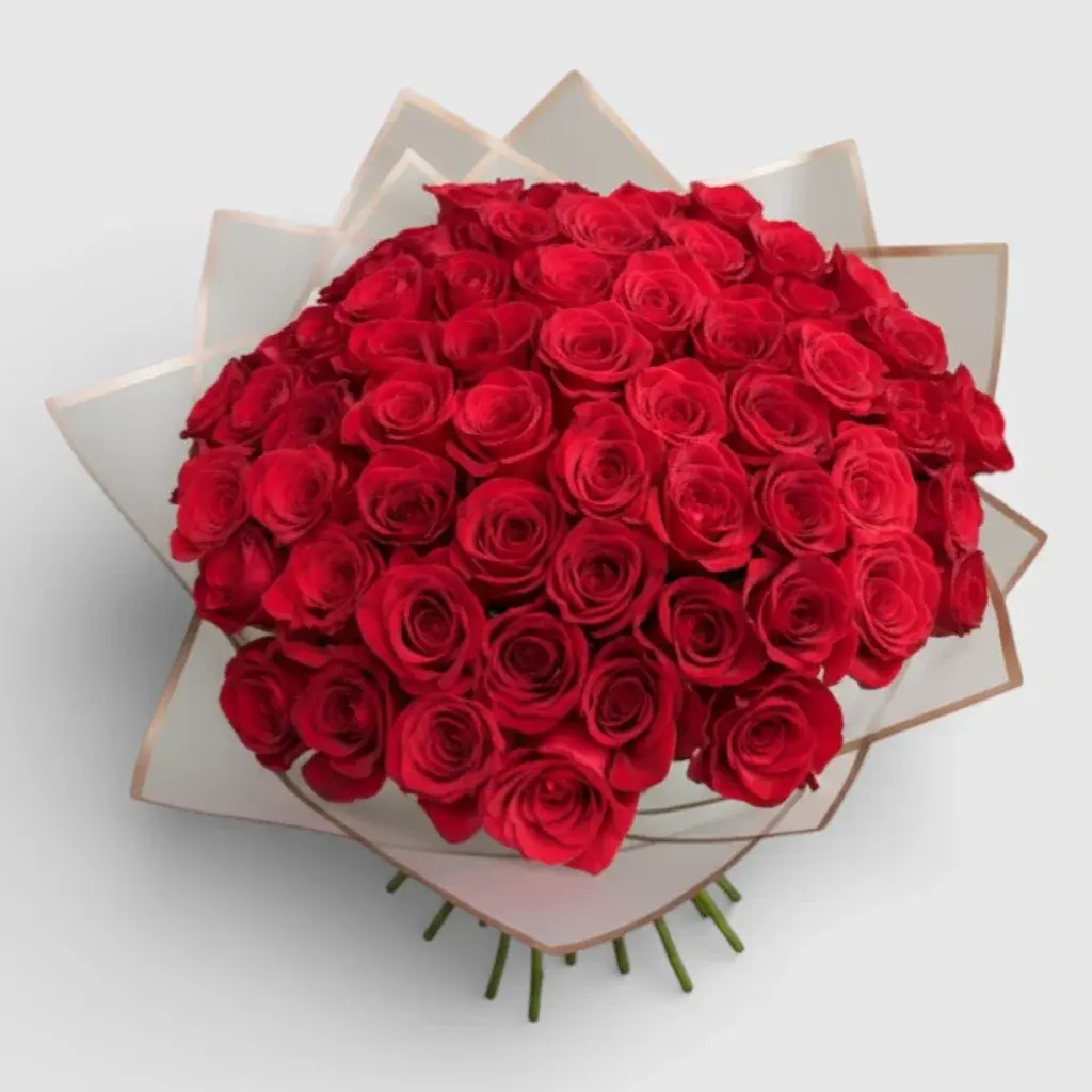 VIP bouquet of 51 red roses