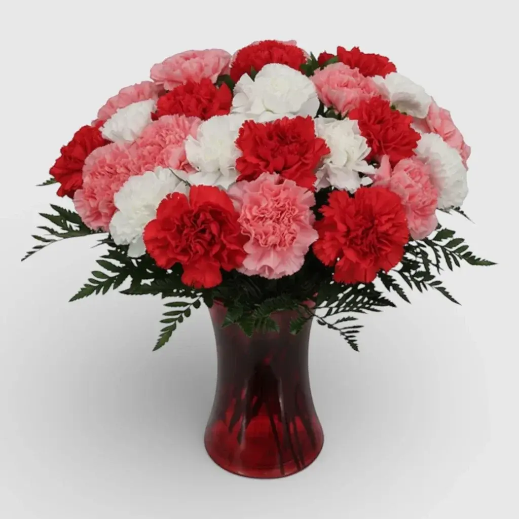 Bouquet of mixed carnations "Symphony of Colours"