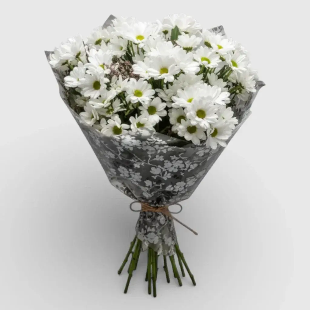 Bouquet of 7 white chrysanthemum