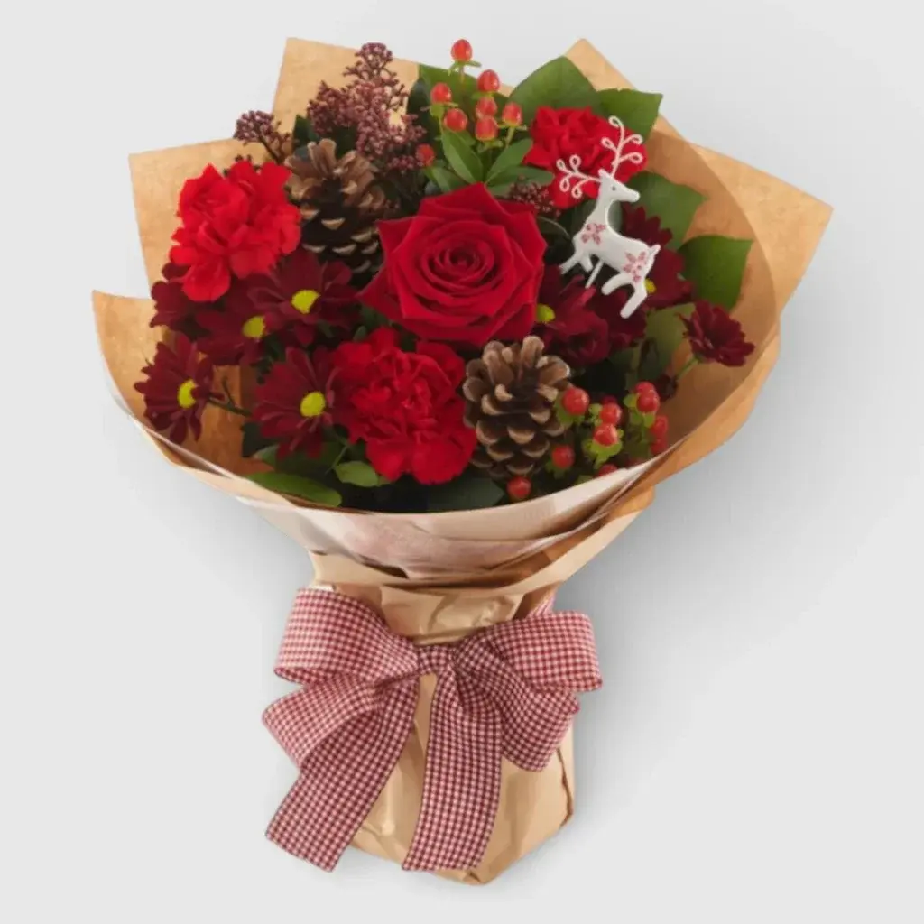 Hand-tied Bouquet "Christmas smile"
