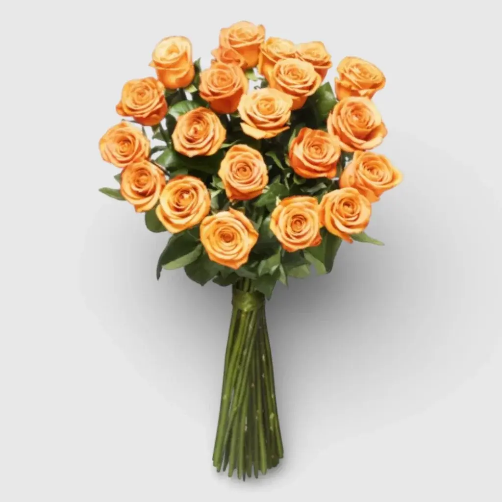 21 Orange Roses Bouquet