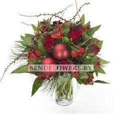 Hand-tied Bouquet "Merry Christmas"
