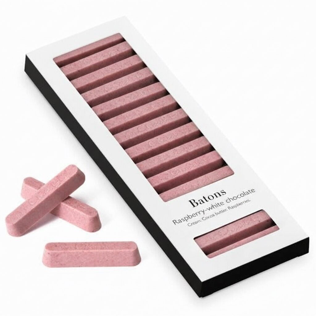 Raspberry-White Batons