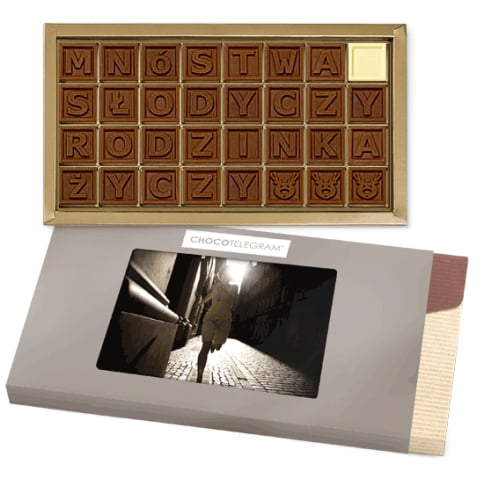 Lots of sweets from the family - telegram with your own photo