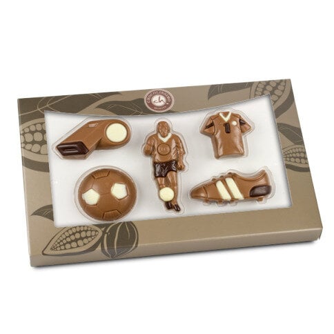Chocolate soccer set