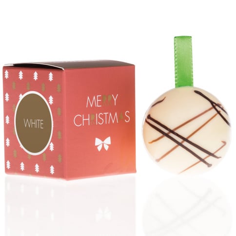 White chocolate bauble