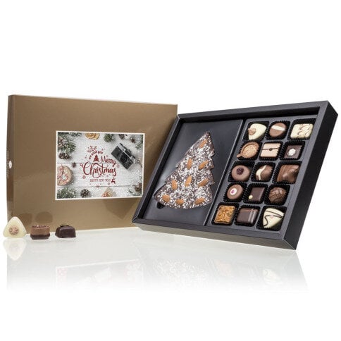Festive ChocoPostcard Gold Dessert Maxi