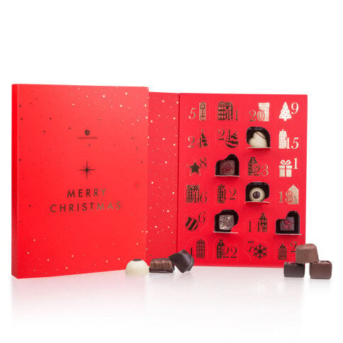 Red alcohol-free advent calendar