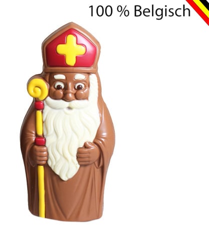 Callebaut Milk Chocolate Saint 18 cm with Glasses and Staff - Luxury Figure