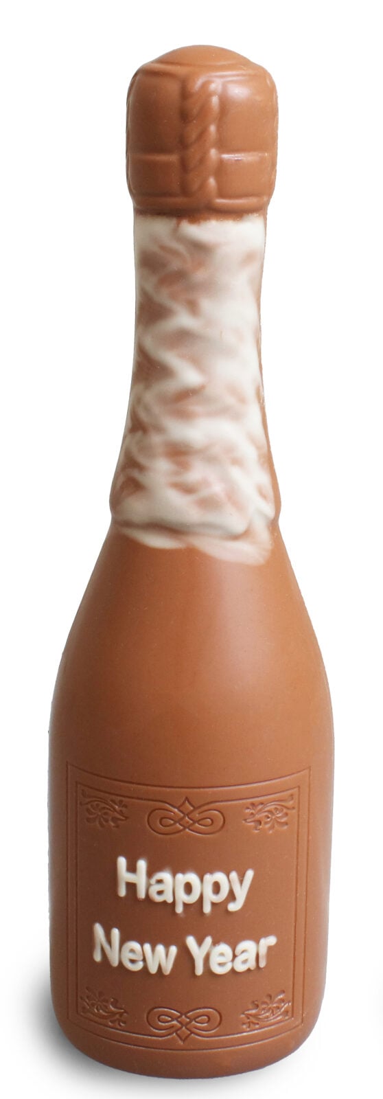 Chocolade Champagne fles voor Nieuwjaar melkchocolade