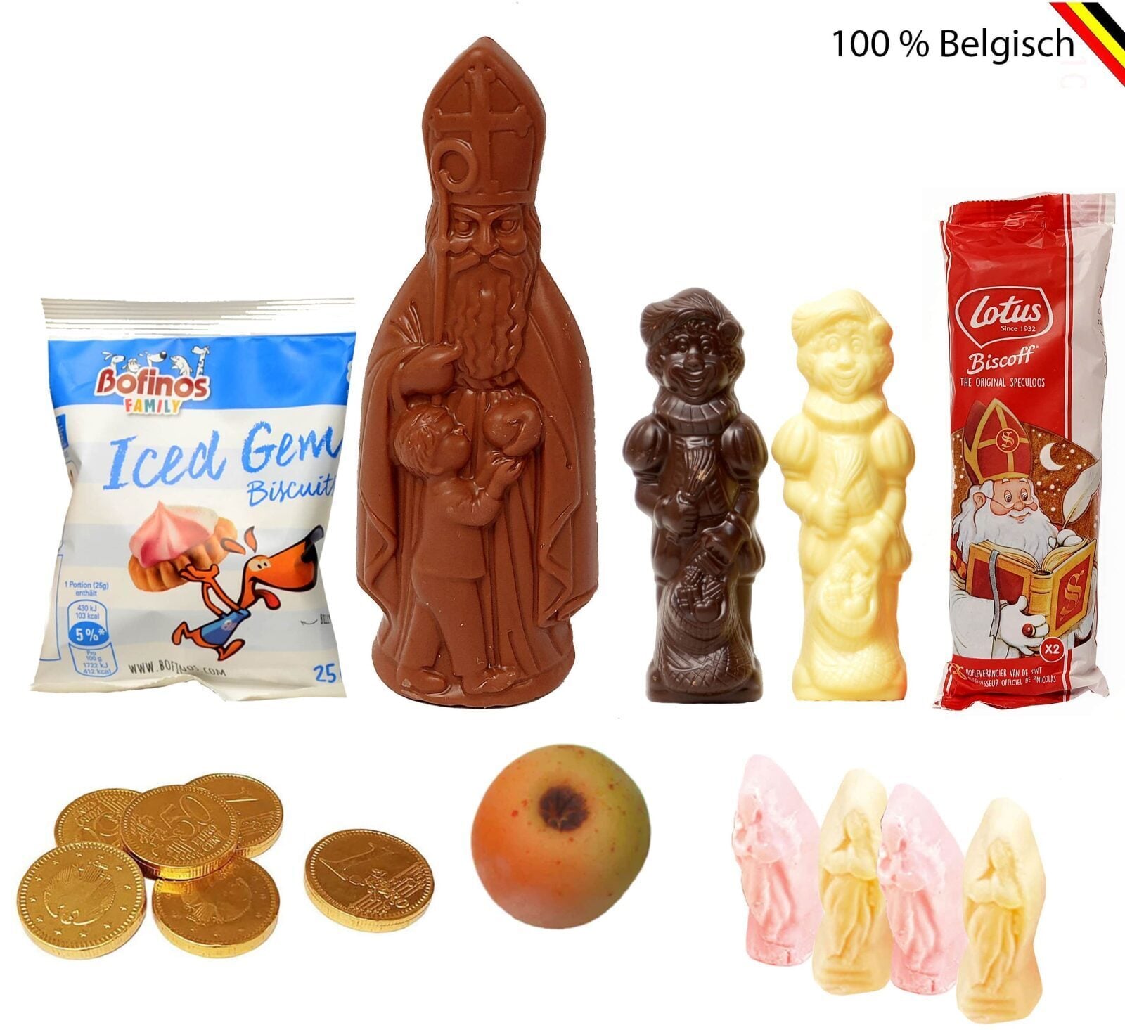 Giant delicious Sinterklaas package with marzipan