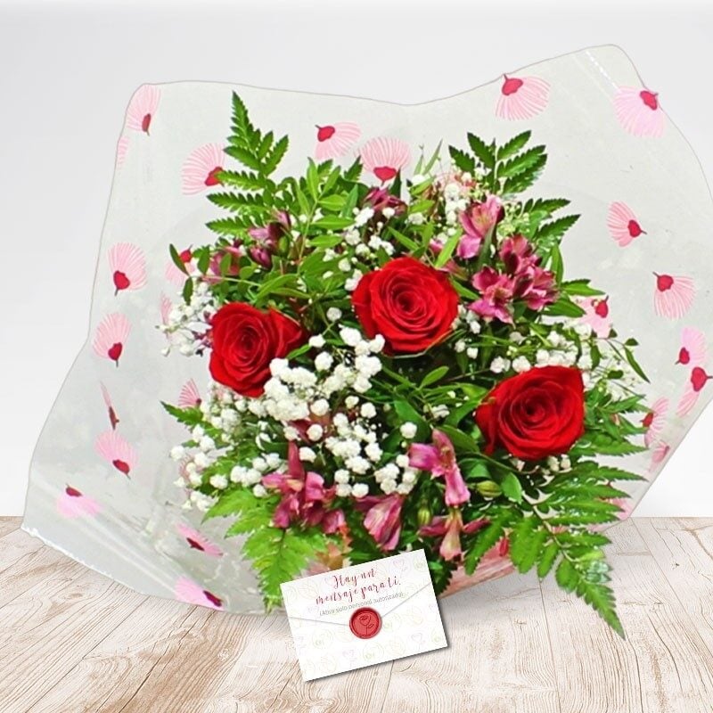 Alstroemeria with roses