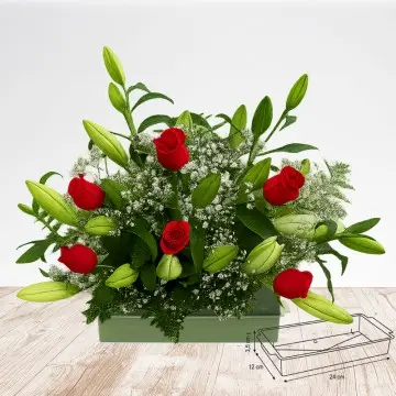 Roses & Lily Center A