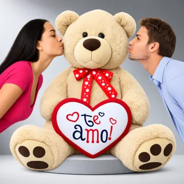 Giant Teddy Bear & Heart