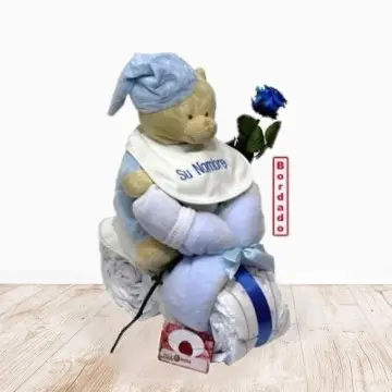 Motorcycle with blue bib