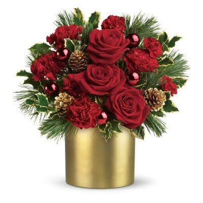 ROSES WITH GOLDEN BASE