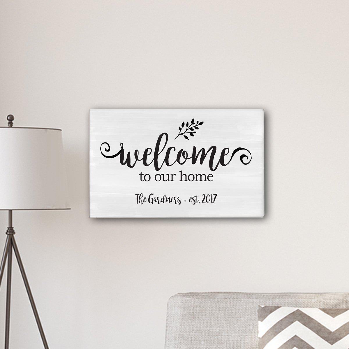 Personalized Welcome To Our Home Modern Farmhouse
