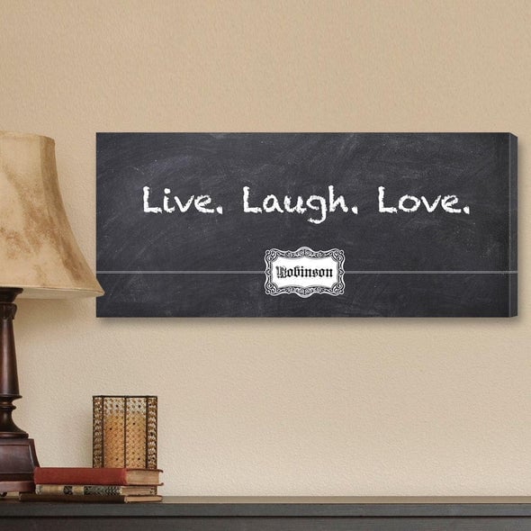 Personalized Canvas Sign Blackboard