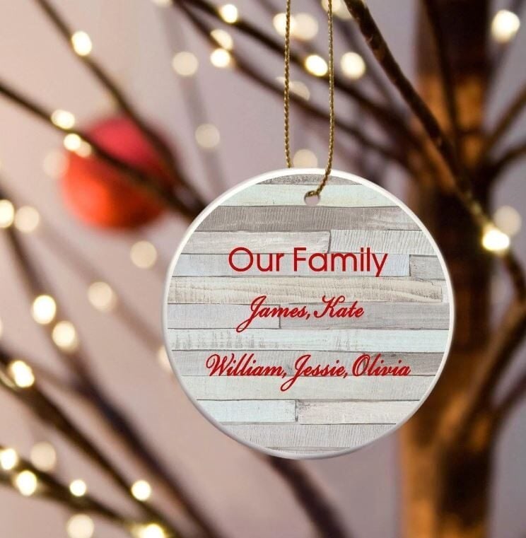 Our Family Ceramic Ornament