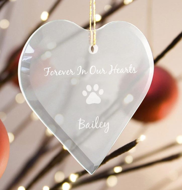 Pet Memorial Ornament - Forever In Our Hearts