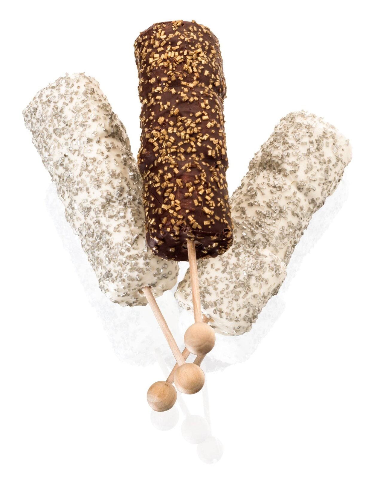 Glitzy Hand-Dipped Marshmallows Sticks