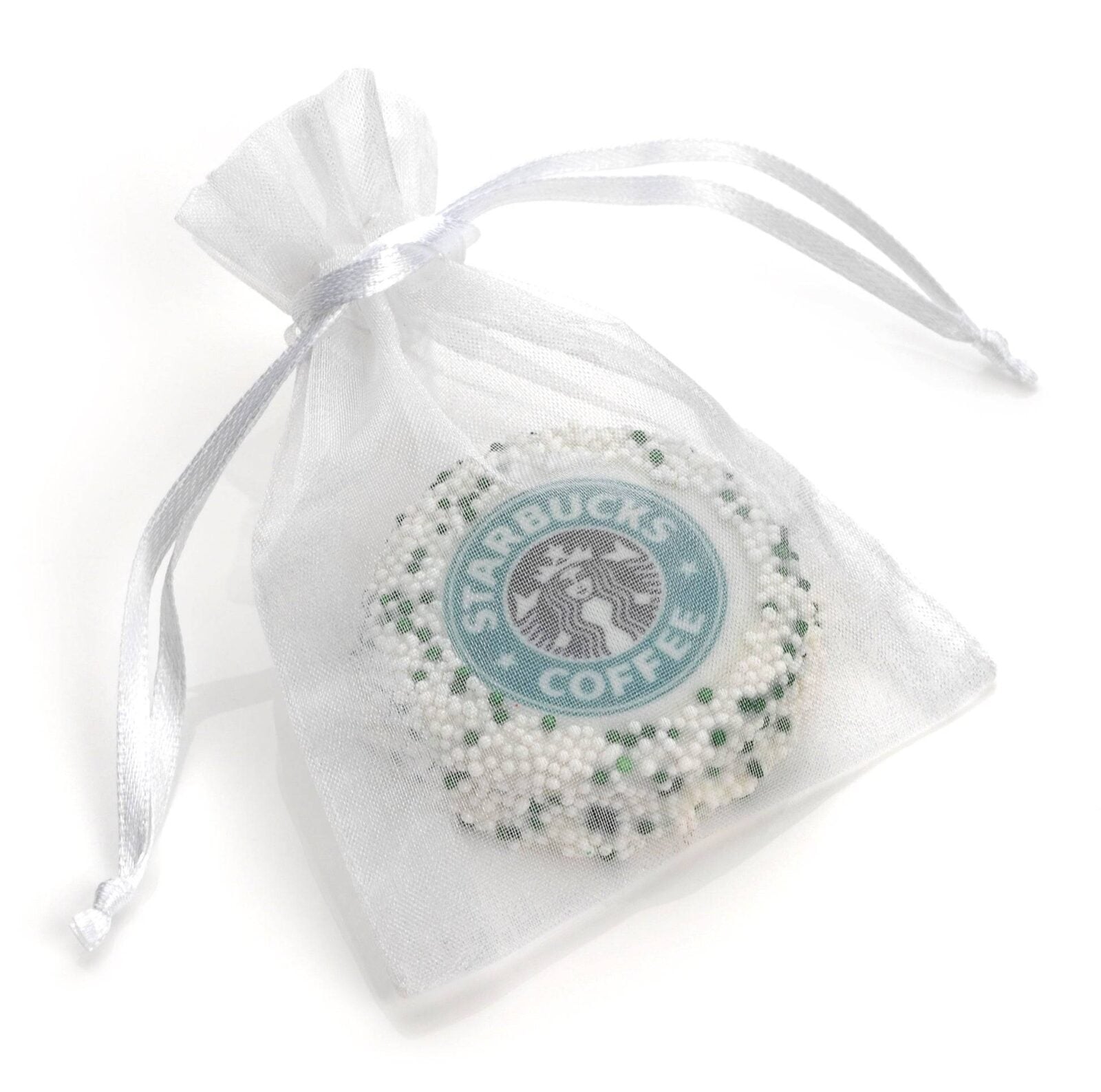 Logo Hand Dipped & Decorated Sandwich Cookie- Organza Bag