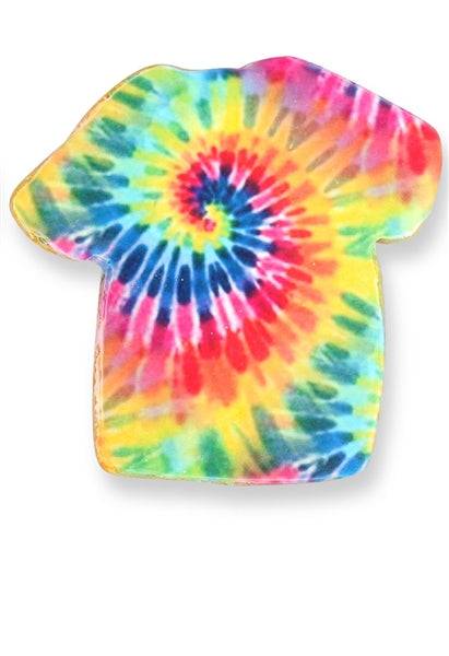 6 Tie Dye Shirt Cookie- 4 inch