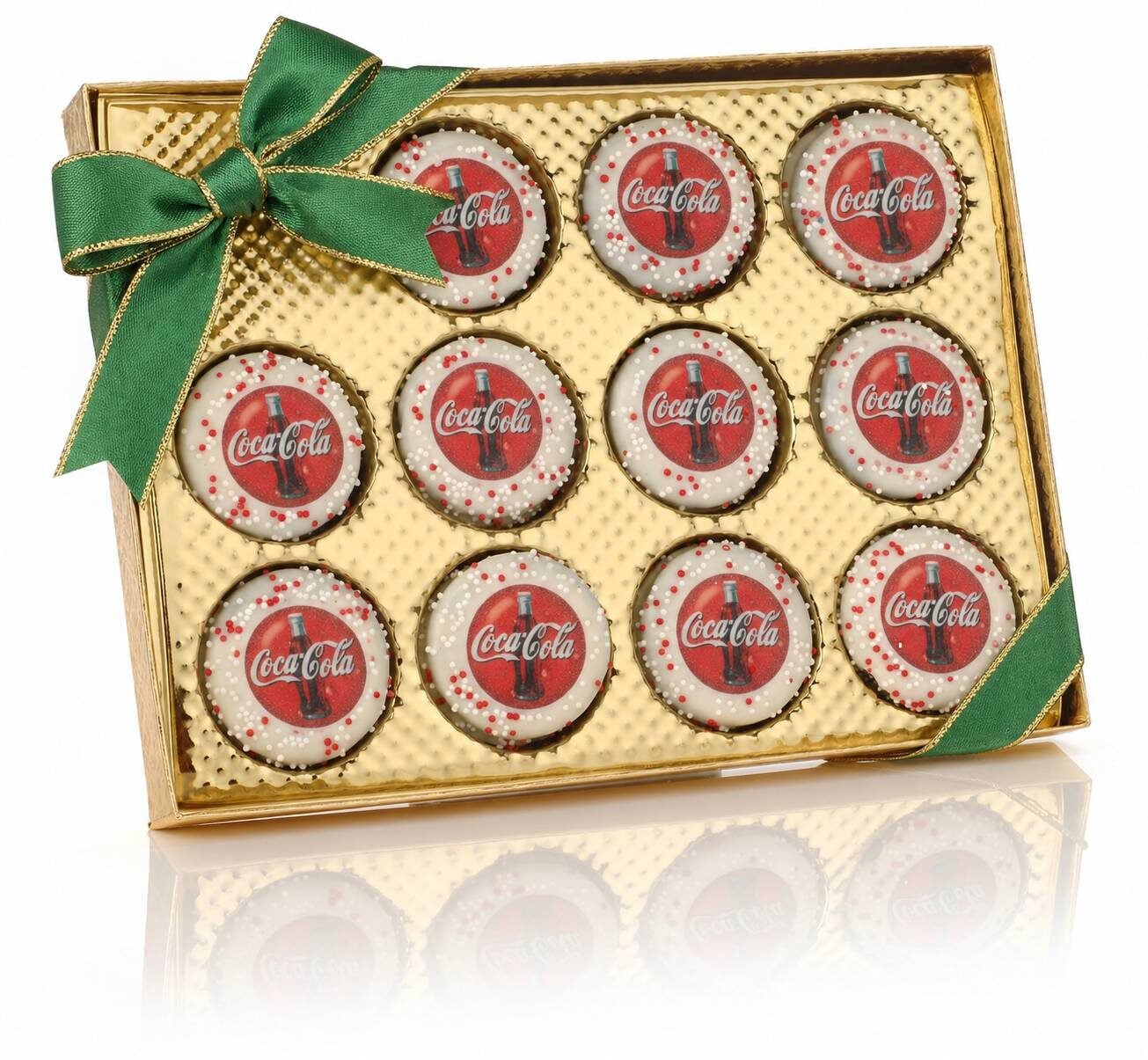 Logo Sandwich Cookie-Gold Window Box of 12