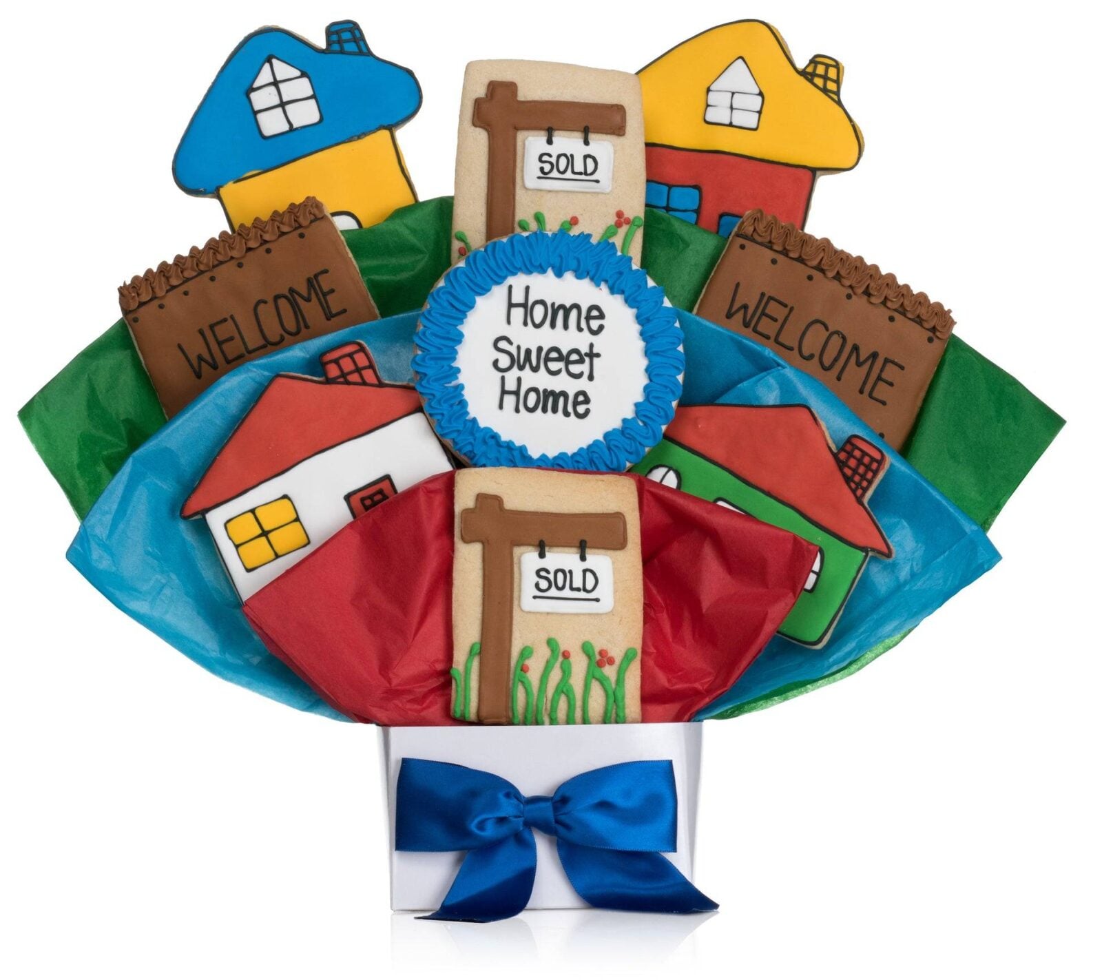 Home Sweet Home Cookie Bouquet (5 Cookie Count)