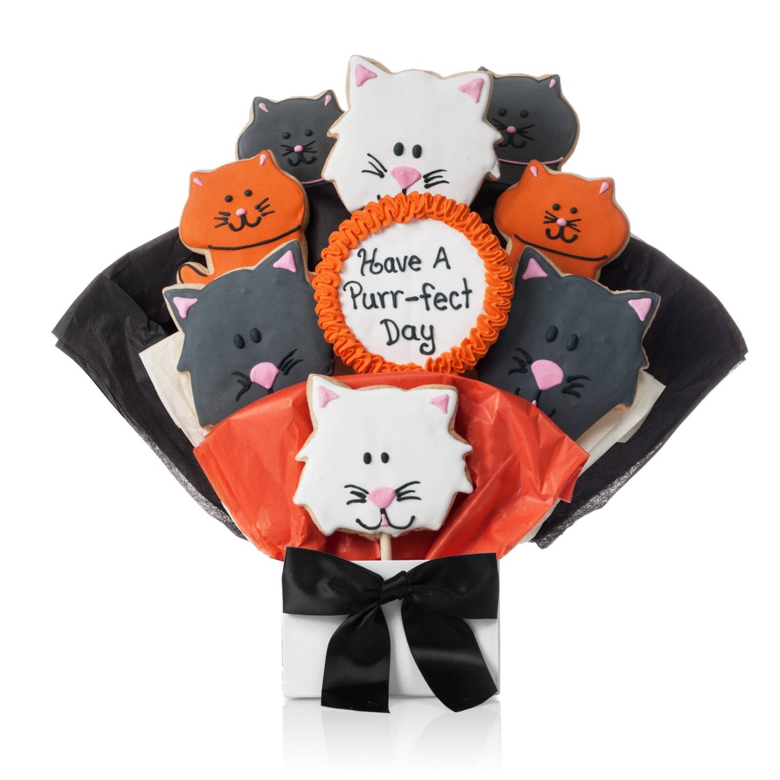 Purr-fect Cookie Bouquet (5 Cookie Count)