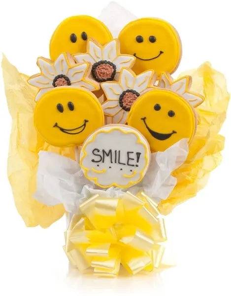 Smile! Cookie Bouquet (5 Cookie Count)