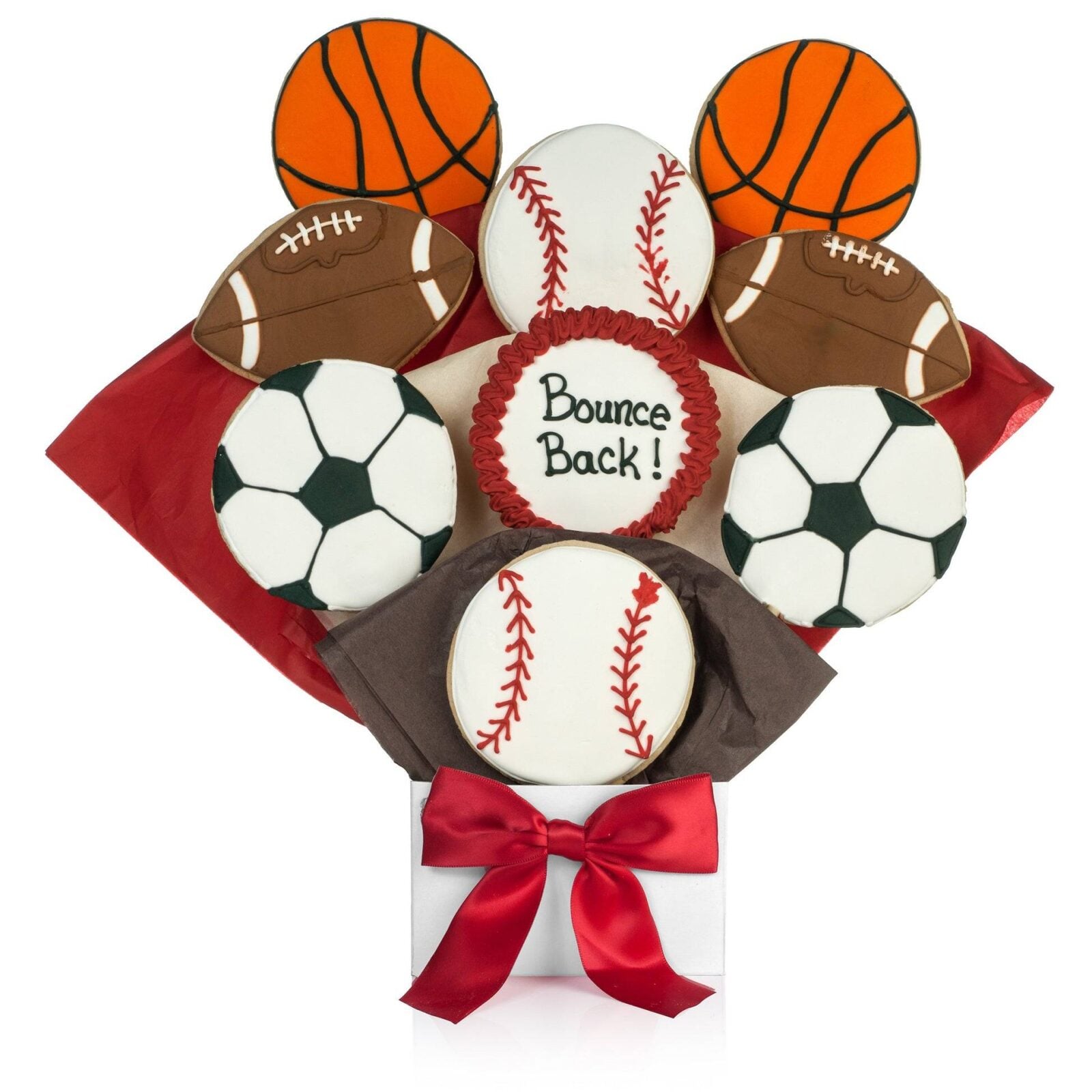 Bounce Back Soon! Cookie Bouquet (5 Cookie Count)