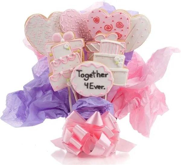 Wedding Cookie Bouquet (5 Cookie Count)