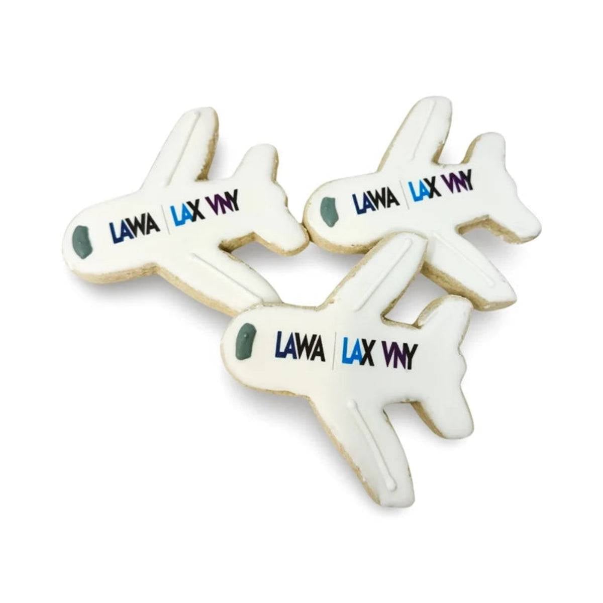 4" Printed Iced Sugar Airplane Cookie- Single