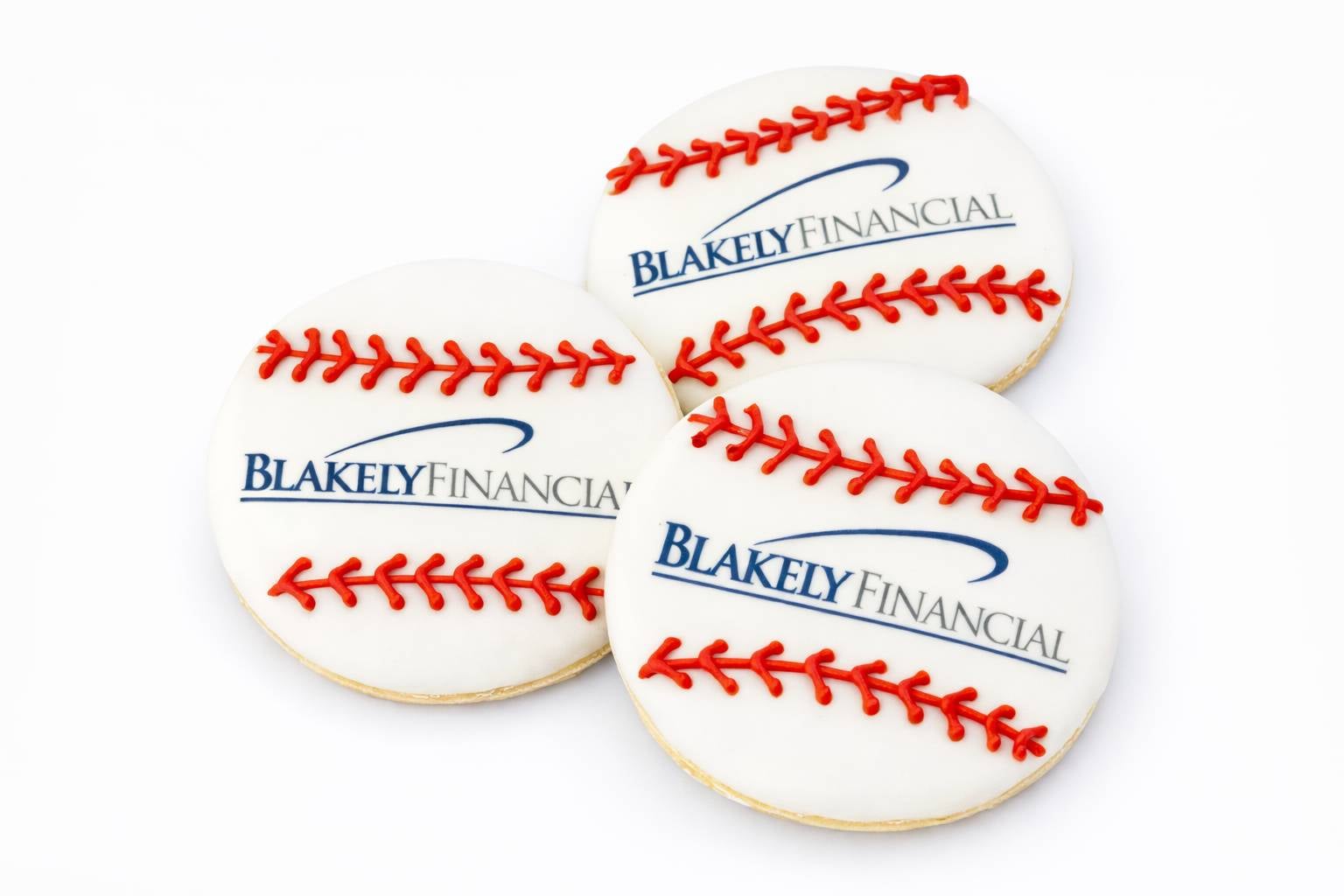 4" Printed Baseball Sugar Cookie- Single