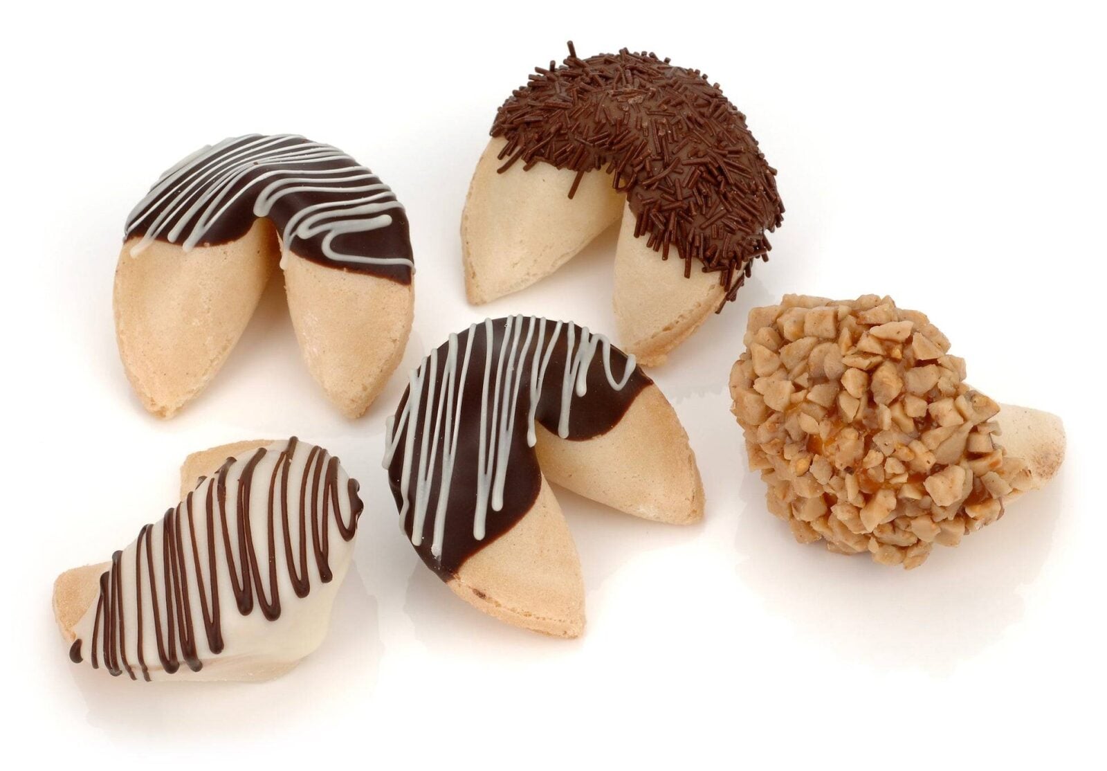 Classic Chocolate and Caramel Fortune Cookies