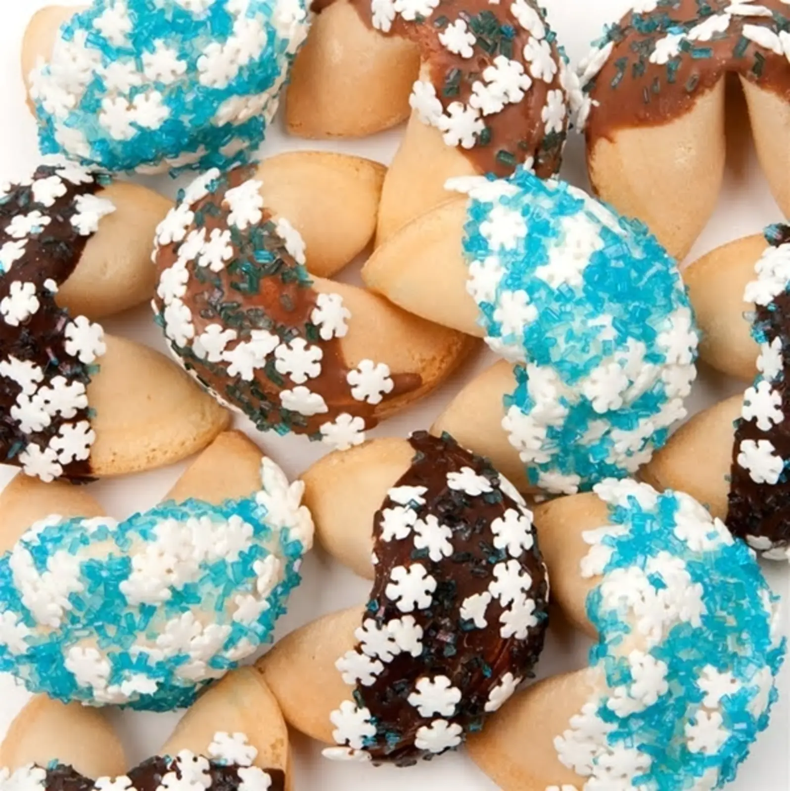 Sugar Snowflakes Gourmet Fortune Cookies- INDIVIDUALLY WRAPPED "BULK"