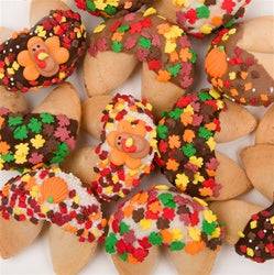 Thanksgiving Dipped & Decorated Gourmet Fortune Cookies