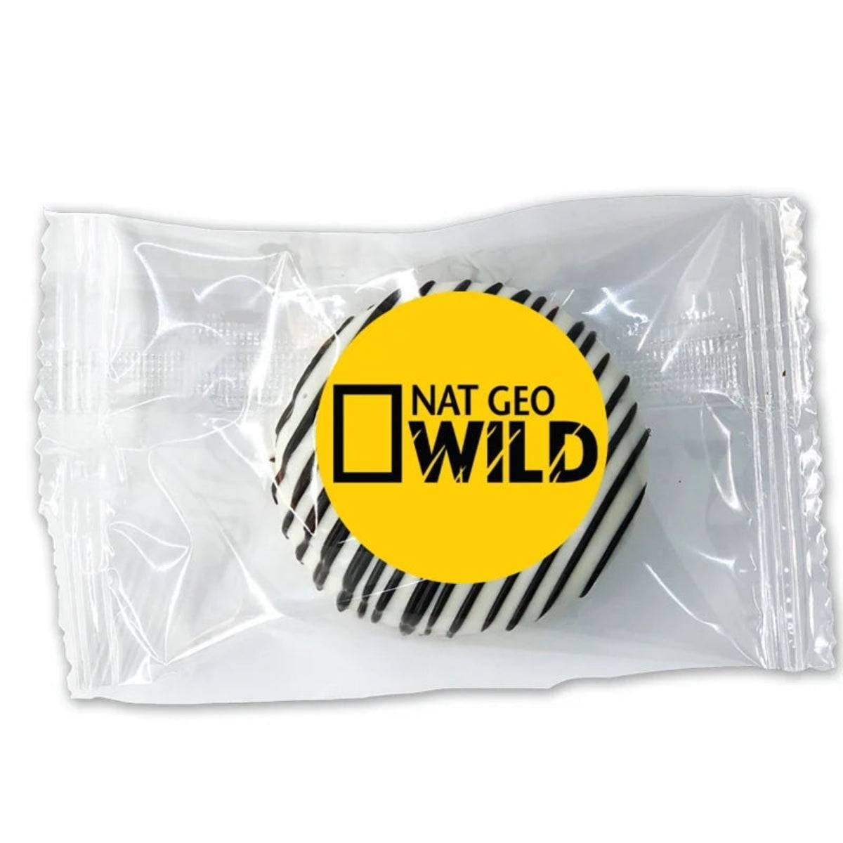 Classic Gourmet Hand Dipped Sandwich Cookie with Sprinkles - Custom 1.5 Round Label