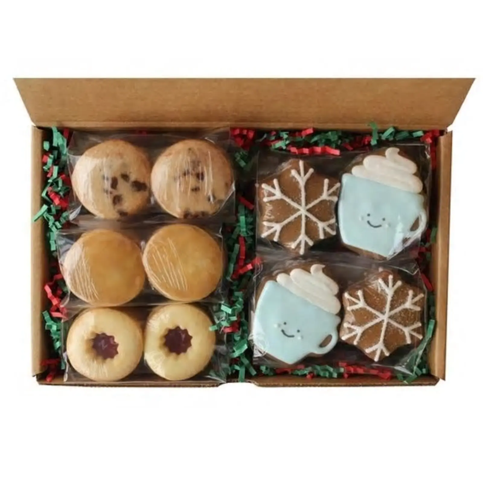 Hand Decorated Cookies- Hot Cocoa Style- 18 pc Gift Box
